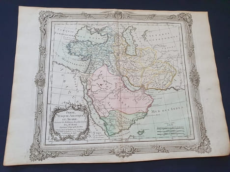 Atlas Brion de La Tour / Desnos -Perse , Turquie Asiatique et Arabie -1772. Brion de la Tour Desnos