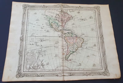 Atlas Brion de La Tour / Desnos - l'Amérique dréssée pour l'étude de la géographie  -1772