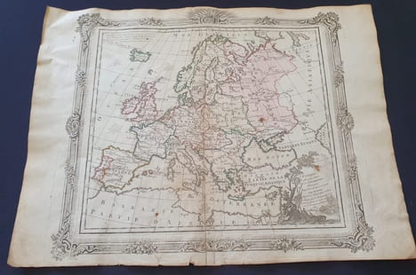 Atlas Brion de La Tour / Desnos - l' Europe  dréssée pour l'étude de la géographie  -1772. Brion de la Tour  Desnos
