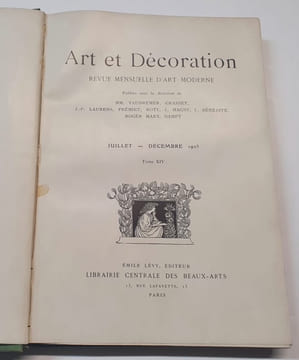 Art et décoration - Revue mensuelle d'art moderne - 1er  semestre 1903. Collectif