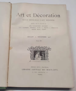 Art et décoration - Revue mensuelle d'art moderne - 1er semestre 1903