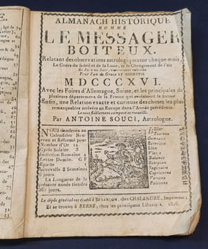 Le véritable messager boiteux de Berne - An 1816. undefined