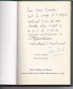 MOLNAR DE PARNO Janos. Apparitions. préface de sapho. Illustrations de Gébé