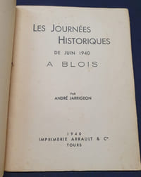 Les journées historiques de Juin 1940 a Blois