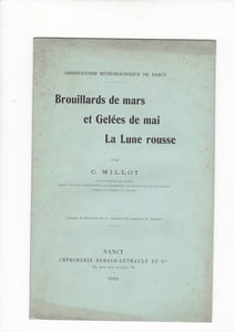 Brouillards de Mars et Gelées de Mai - La Lune Rousse - Observatoire Météorologique de Nancy