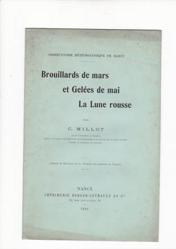 Brouillards de Mars et Gelées de Mai - La Lune Rousse - Observatoire Météorologique de Nancy. C Millot