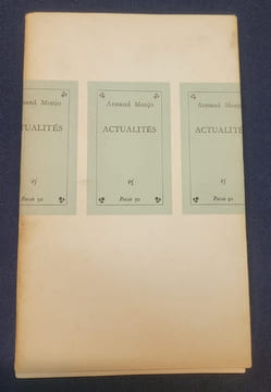 Actualités. Armand Monjo