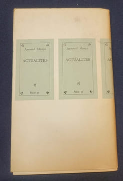 Actualités. Armand Monjo