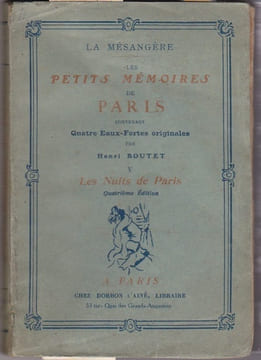 Les petits Mémoires de Paris - Tome 5 ; Les Nuits de Paris . BOUTET Henri