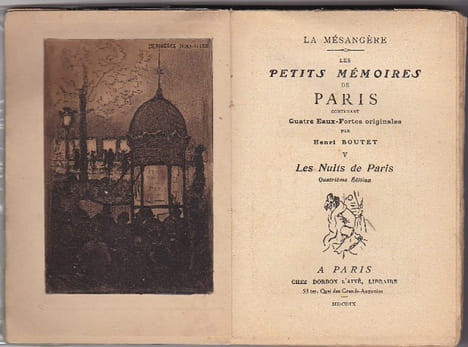 Les petits Mémoires de Paris - Tome 5 ; Les Nuits de Paris . BOUTET Henri