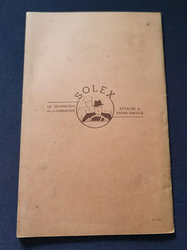 Les mélangeurs Solex pour gazogènes - Mélangeur Type MLX à starter mixte " Gaz - Essence " . undefined