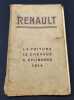 Notice d'Entretien  Renault Voiture 12 chevaux 4 cylindre 1914. 