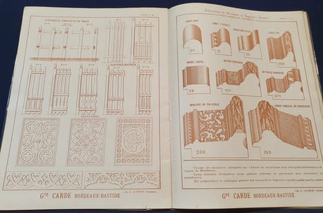 Catalogue - Moulures en tous genres pour menuisiers , ébenistes , charpentiers - Gve Carde - Bordeaux La Bastide 1895. undefined