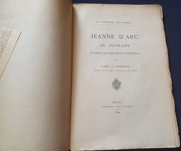 Jeanne d'Arc en Touraine d'aprés les documents officiels