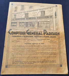 Catalogue Comptoir Général Parisien - Bijouterie Jouets 