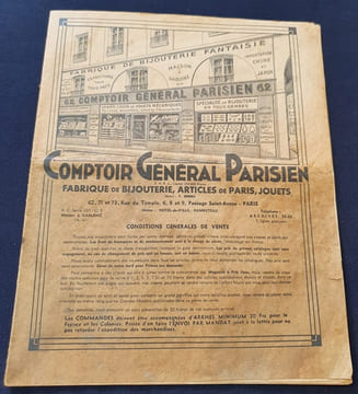 Catalogue Comptoir Général Parisien - Bijouterie Jouets . undefined