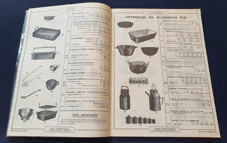 Catalogue Pouteau - Ustensiles de cuisine , Articles de ménage - 1975. undefined