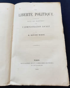 La liberté politique considérée dans ses rapports avec l'administration locale 