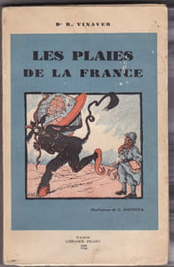 Les plaies de la France - Blessure de Guerre , dépopulation , mauvais étrangers , change , spéculation , chomage , dettes de guerre , voisin inquietant 