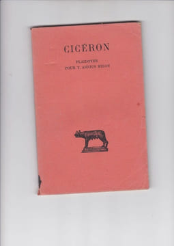 Plaidoyer pour T. Annius Milon. Cicéron