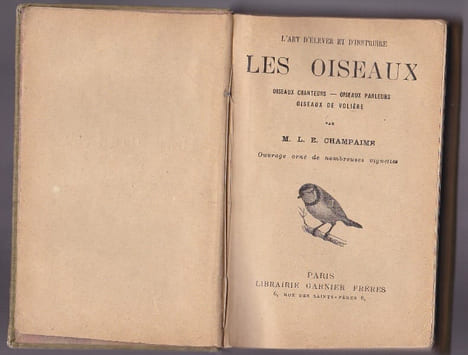 l'Art d'élever et d'instruire les oiseaux - oiseaux chanteurs - oiseaux parleurs - oiseaux de volière . L. E. Champaime
