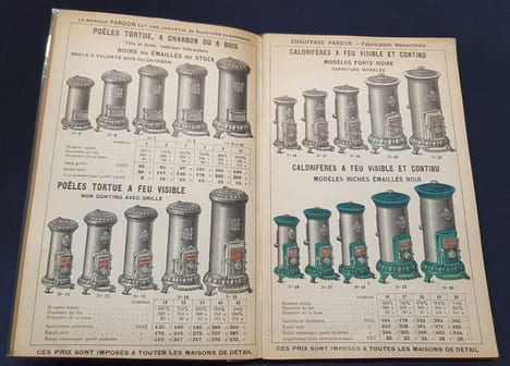 Catalogue Pardon & Cie - N.55 - 1923 - Tolerie de ménage & de chauffage / poeles & cheminées / Réchauds - Fourneaux. undefined