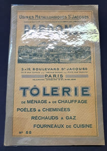 Catalogue Pardon & Cie - N.55 - 1923 - Tolerie de ménage & de chauffage / poeles & cheminées / Réchauds - Fourneaux