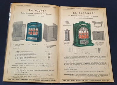 Catalogue Pardon & Cie - N.55 - 1923 - Tolerie de ménage & de chauffage / poeles & cheminées / Réchauds - Fourneaux