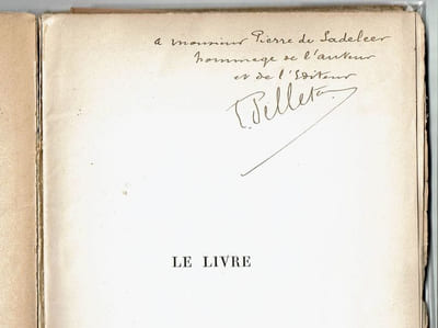 Le Livre suivi du catalogue illustré des éditions Pelletan. Avec La lettre aux Bibliophiles, Post-scriptum au "Livre"
