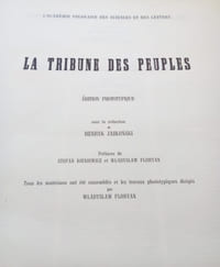 La tribune des Peuples - Année 1849 en Phototypie de 1963