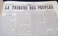 La tribune des Peuples - Année 1849 en Phototypie de 1963