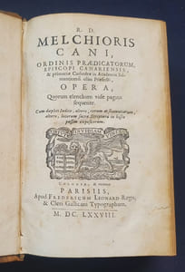 Ordinis Praedicatorum episcopi canariensis & primariae Cathedrae in Academia Salmenticensi olim Praefeci opera , Quorum elenchum vide pagina fequente  cum duplici Indice, altero, rerum ac sententiarum, altero, locorum sacræ & scripturæ in hisce passim expositorum.
