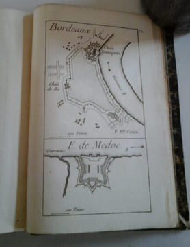Recueil des fortifications, Forts et Ports de Mer de France, lavé au pinceau. LE ROUGE