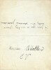 Lettre autographe signée à Ambroise Vollard. Georges ROUAULT