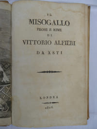 Il Misogallo. Prose e Rime.