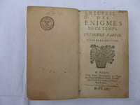 Recueil des énigmes de ce temps (…).