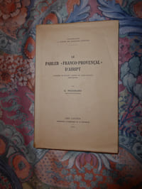 Contribution à l’étude des dialectes poitevins. Le parler « franco-provençal » d’Aiript, commune de Romans, canton de Saint-Maixent, Deux-Sèvres.  