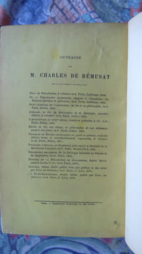    Mémoires de (…), 1802-1808, publiés par son petit-fils  Paul de  Rémusat, sénateur de la Haute-Garonne.                                                                      Paris, Calmann-Lévy, 1880.                                                                                         Trois volumes in-8, demi-maroquin bleu nuit à coins, dos à nerfs avec titre, tomaison et date (en queue), tête dorée, plats de couverture jaune imprimée conservés (Thierry, Suc[cesseu]r de Petit-Simier). 