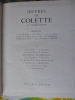  oeuvres.   .  COLETTE (Sidonie Gabrielle)      : 