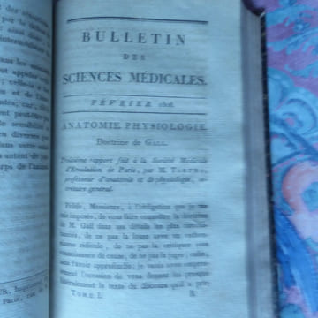 [I]- BOURDON (Isidore) : Essai sur l’influence de la pesanteur sur quelques phénomènes de la vie.  Paris, de l’Imprimerie de A Belin, 1819. 32pp. ...