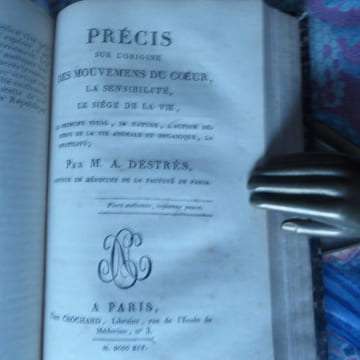 [I]- BOURDON (Isidore) : Essai sur l’influence de la pesanteur sur quelques phénomènes de la vie.  Paris, de l’Imprimerie de A Belin, 1819. 32pp. ...
