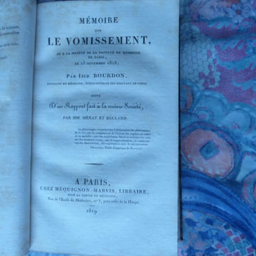 [I]- BOURDON (Isidore) : Essai sur l’influence de la pesanteur sur quelques phénomènes de la vie.  Paris, de l’Imprimerie de A Belin, 1819. 32pp. ...