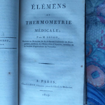 [I]- BOURDON (Isidore) : Essai sur l’influence de la pesanteur sur quelques phénomènes de la vie.  Paris, de l’Imprimerie de A Belin, 1819. 32pp. ...
