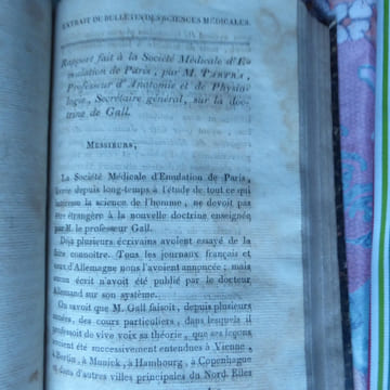 [I]- BOURDON (Isidore) : Essai sur l’influence de la pesanteur sur quelques phénomènes de la vie.  Paris, de l’Imprimerie de A Belin, 1819. 32pp. ...