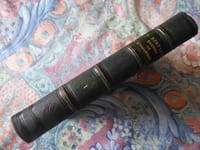  Deux volumes in-8, XVI [dont faux-titre et titre] -524pp. et (2)ff.[faux-titre /ouvrages de l’auteur, titre] – 476pp., demi-chagrin anthracite, dos à nerfs surlignés « au pointillé doré »  et encadrés à froid de filets gras et maigres , les mêmes en tête et en pied; titre et tomaison dorés (reliure de l’époque ; infimes marques de chocs sur les coiffes supérieures, traces d’usure sur les coupes ; à l’intérieur, gardes brunies,  rousseurs et piqûres éparses). « Avec figures intercalées dans le texte » (respectivement six et douze) ; quelques tableaux dans le texte. 