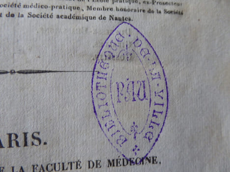 PROVENANCES. Tous les  volumes référencés MED (ou med) *** proviennent de la bibliothèque d’une association paloise, la « Société Médicale de Pau et ...