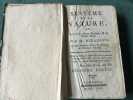 SYSTEME de la NATURE ou Les loix du monde physique, & du monde moral. MIRABAUD (d'HOLBACH) Secrétaire perpétuel et lun des Quarante de l'Académie ...