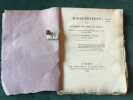 Dissertation sur quelques MALADIES du COEUR présentée à la Faculté de Médecine de Paris le 7 août 1818. GUILHOMET J.B. de Montluçon, Docteur en ...
