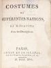 Costumes de diff&eacute;rentes nations, en miniature. Avec des descriptions . MINIATURE - P&Eacute;DAGOGIE - COSTUMES 