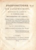 Propositions sur l'Anaphrodisie, distinguée de l'agénésie et considérée comme impuissance en amour ; présentées et soutenues à la Faculté de Médecine ...